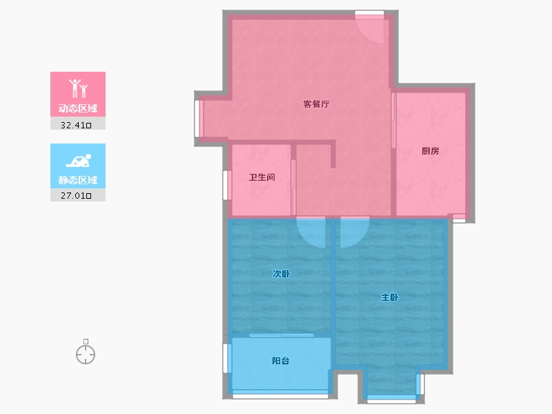 上海-上海市-逸庭苑-53.60-户型库-动静分区