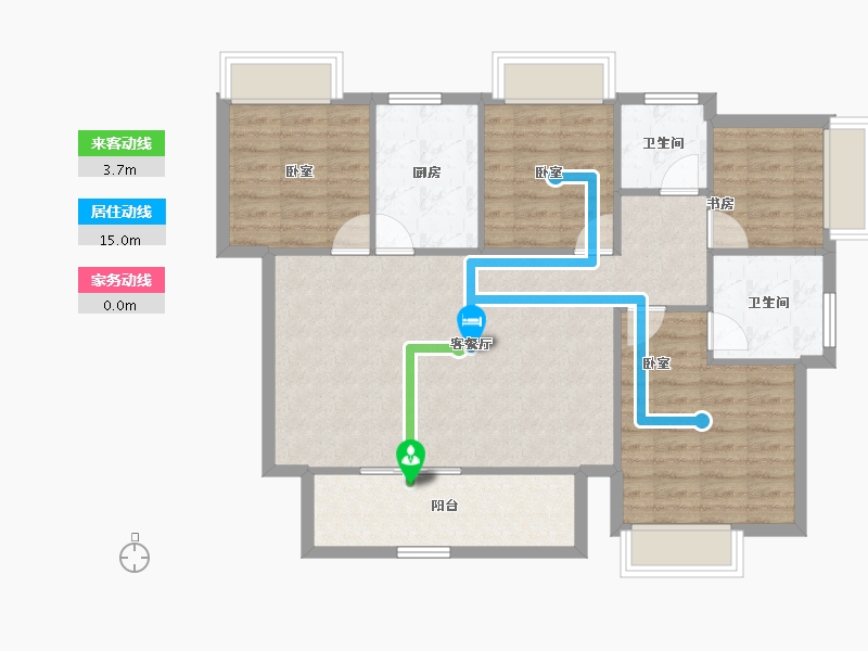 广西壮族自治区-南宁市-光明城市-93.68-户型库-动静线