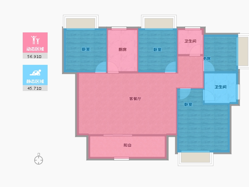 广西壮族自治区-南宁市-光明城市-93.68-户型库-动静分区