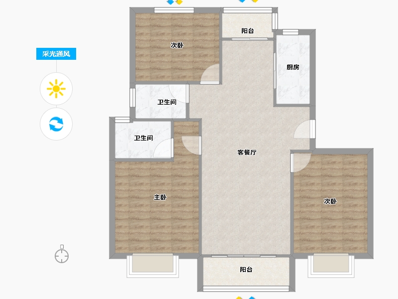 上海-上海市-浦东新区金顺佳苑-101.00-户型库-采光通风