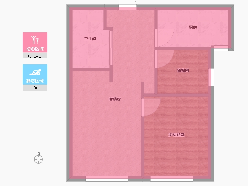 四川省-成都市-银城龙悦-51.20-户型库-动静分区