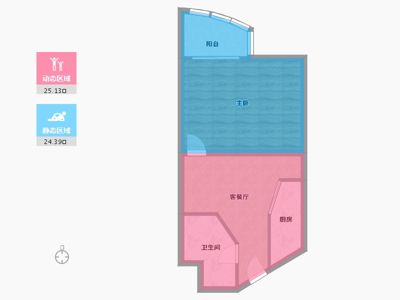 天津-天津市-金领花园-44.26-户型库-动静分区