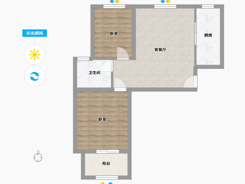 上海-上海市-咏泽苑-58.00-户型库-采光通风