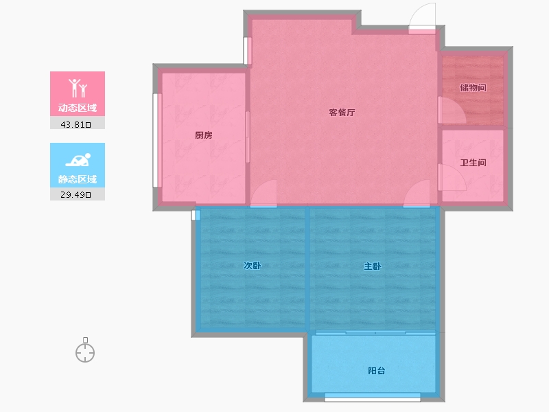 上海-上海市-丽都成品-67.00-户型库-动静分区