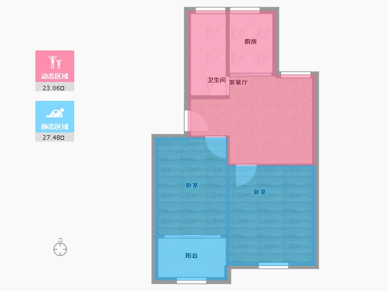 浙江省-宁波市-联丰北区-45.48-户型库-动静分区