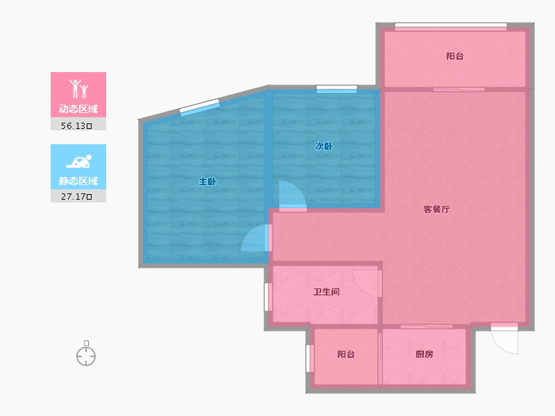 广东省-深圳市-金成时代家园-75.08-户型库-动静分区