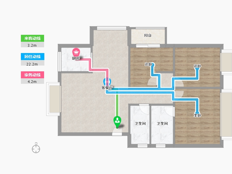 福建省-漳州市-绿洲富城-79.00-户型库-动静线