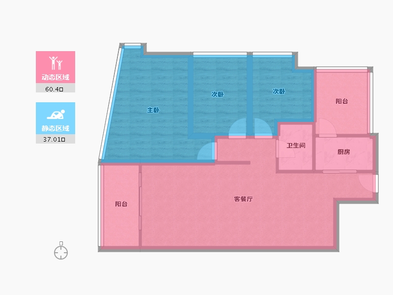 广东省-深圳市-金成时代家园-87.03-户型库-动静分区