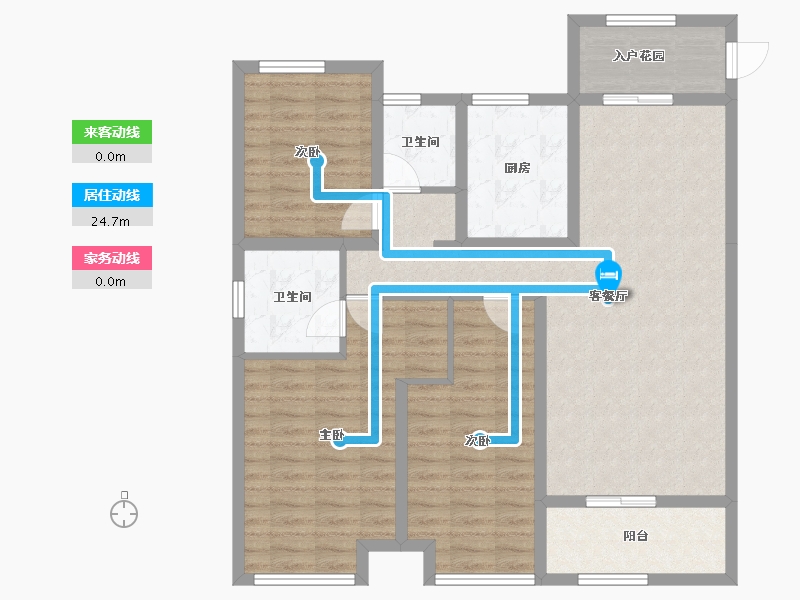 陕西省-宝鸡市-高新首府-101.60-户型库-动静线