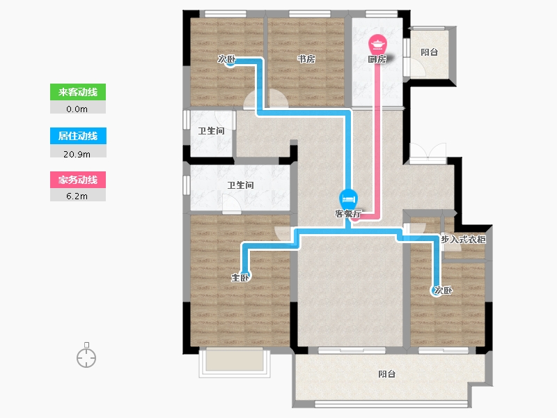 辽宁省-铁岭市-融侨悦城-110.99-户型库-动静线