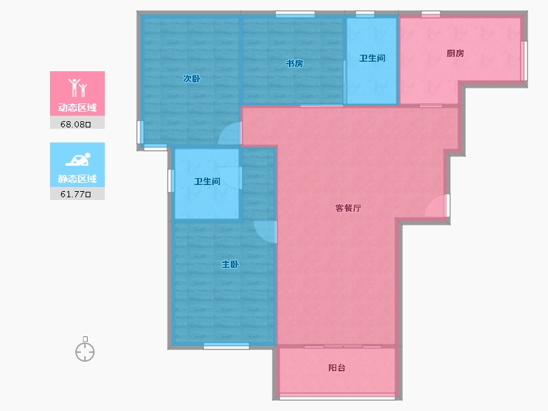 河北省-石家庄市-香榭苑-120.00-户型库-动静分区