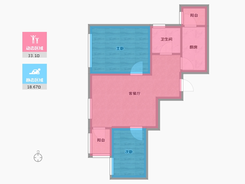 广东省-深圳市-福保桂花苑-45.04-户型库-动静分区