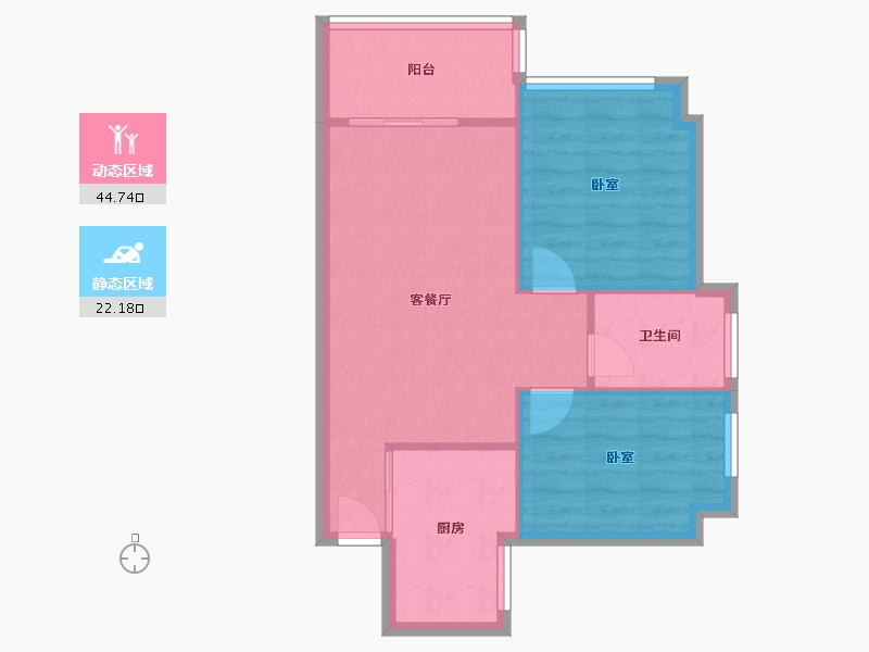 广东省-深圳市-平吉上苑-60.79-户型库-动静分区