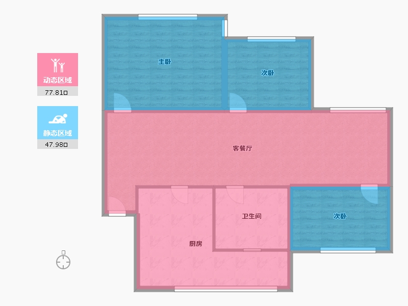 浙江省-杭州市-育才西苑-114.54-户型库-动静分区