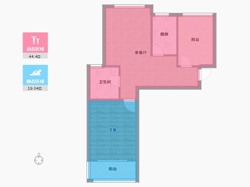 安徽省-合肥市-金辉悦府-56.75-户型库-动静分区