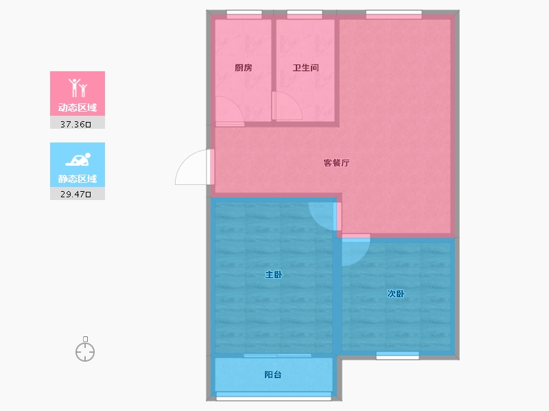 上海-上海市-齐八区-59.78-户型库-动静分区