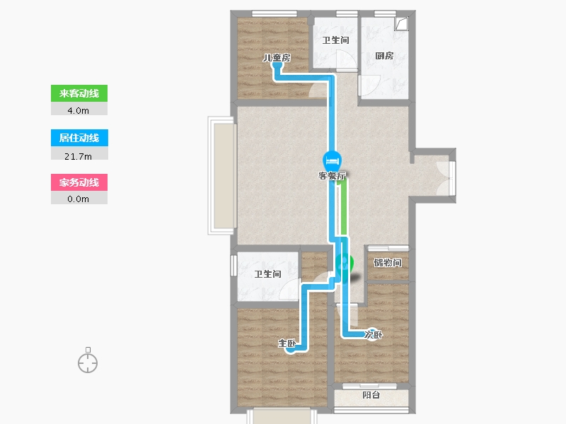 山西省-长治市-滨河中心城-103.02-户型库-动静线