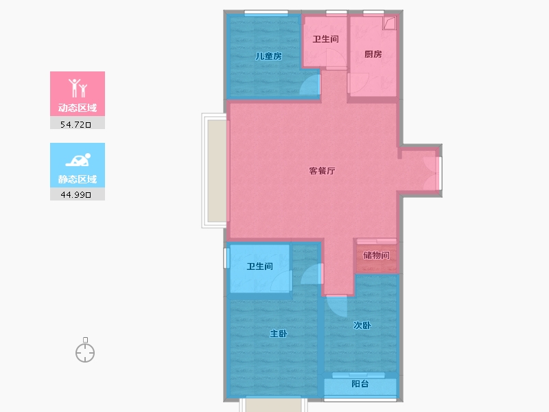 山西省-长治市-滨河中心城-103.02-户型库-动静分区