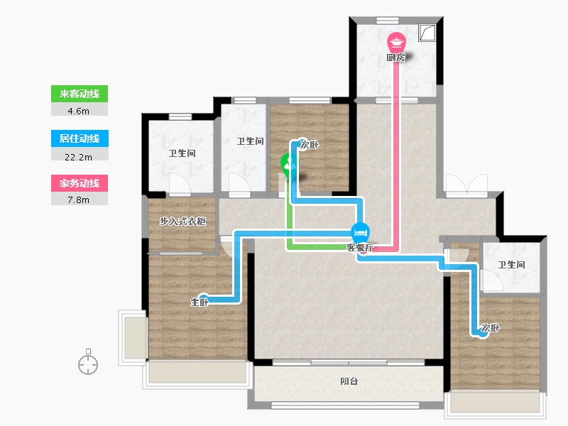 山西省-长治市-保利和光尘樾-144.00-户型库-动静线