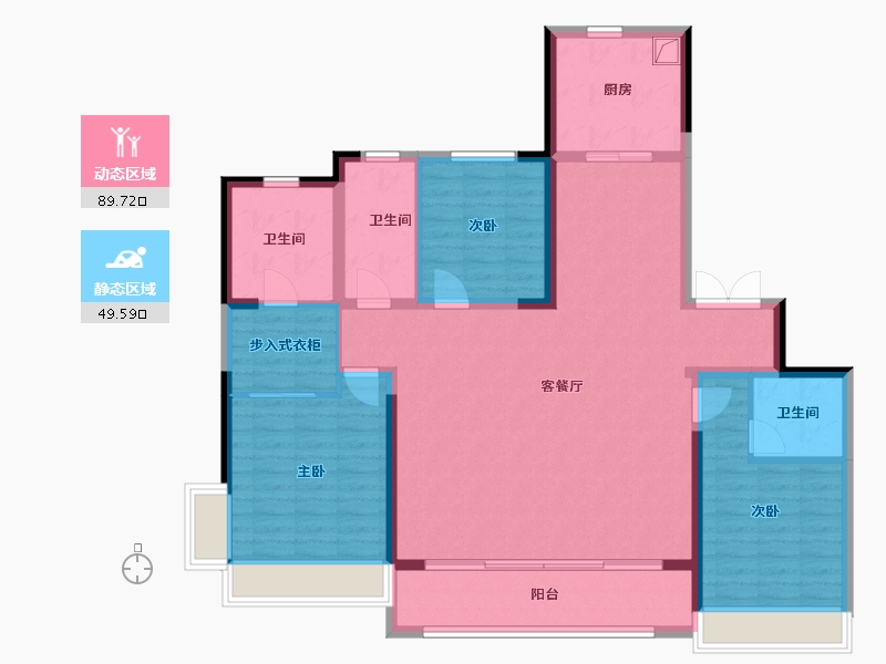 山西省-长治市-保利和光尘樾-144.00-户型库-动静分区