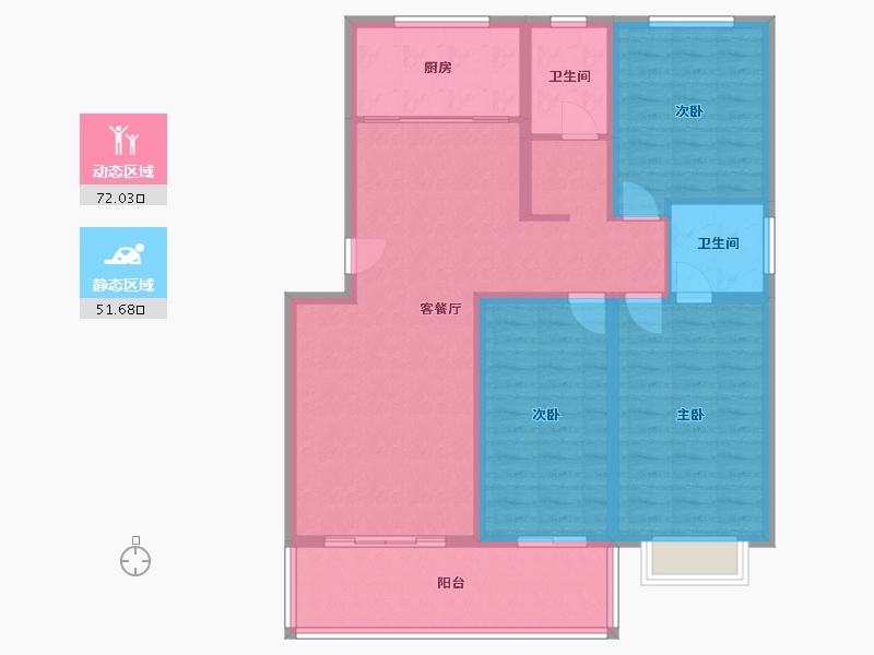 山东省-临沂市-十里阳光-120.00-户型库-动静分区