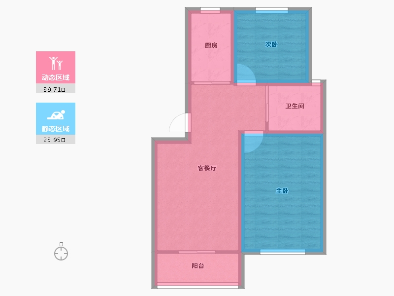 上海-上海市-新泾家苑-58.28-户型库-动静分区