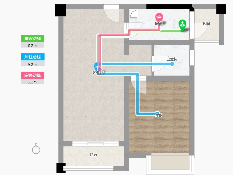 四川省-成都市-国栋南园贰号-46.80-户型库-动静线