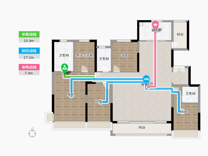 山西省-长治市-保利和光尘樾-167.20-户型库-动静线