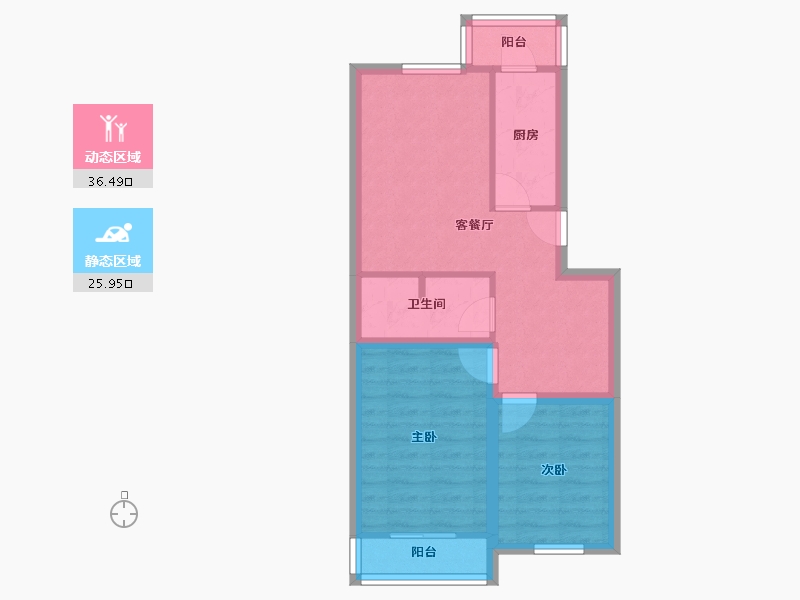 天津-天津市-宁月花园-55.01-户型库-动静分区