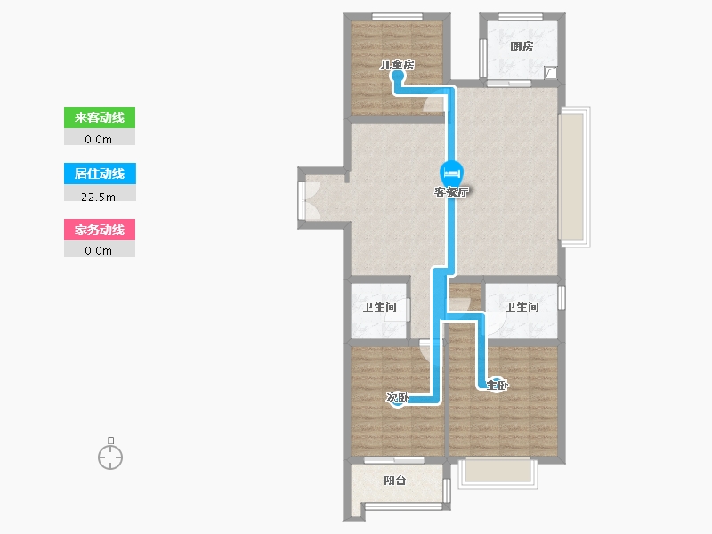 山西省-长治市-滨河中心城-117.37-户型库-动静线