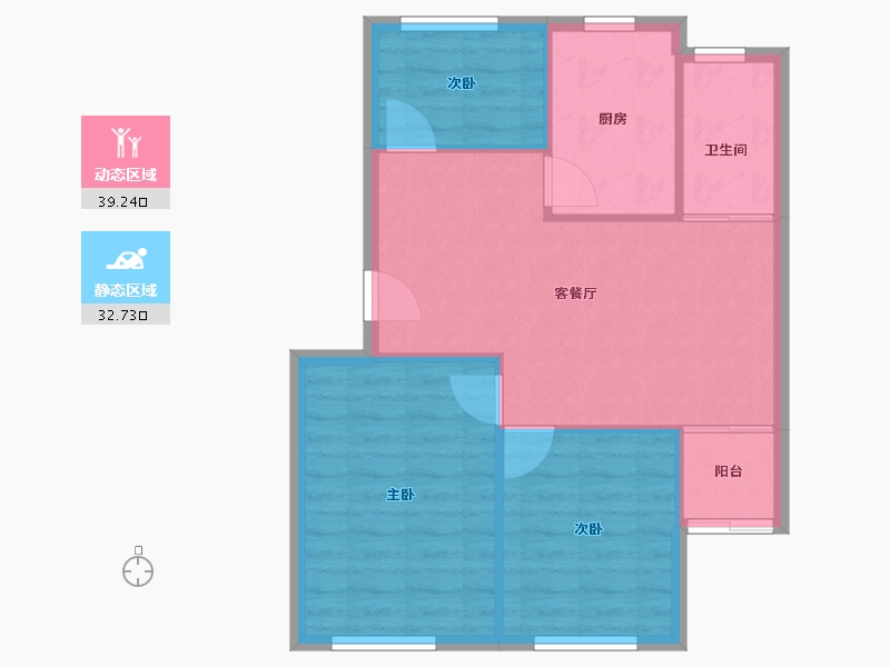 上海-上海市-南江苑-66.00-户型库-动静分区