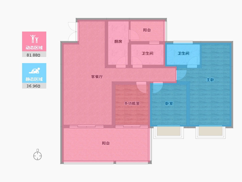 贵州省-贵阳市-中环国际-105.92-户型库-动静分区