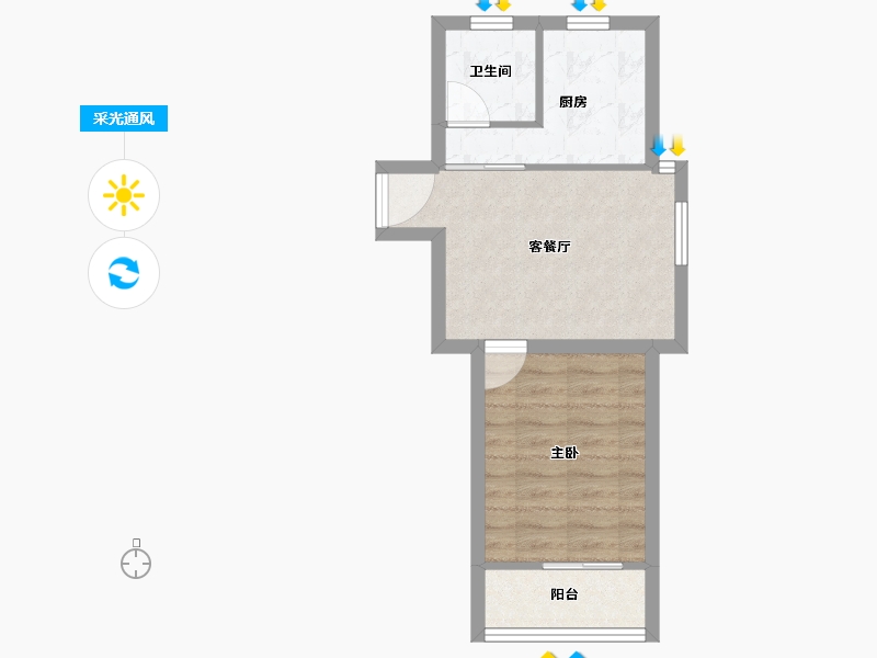 上海-上海市-双秀西园-39.81-户型库-采光通风