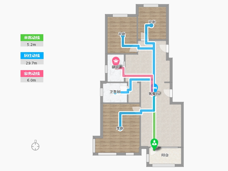 河北省-廊坊市-剑桥郡-4期-84.00-户型库-动静线