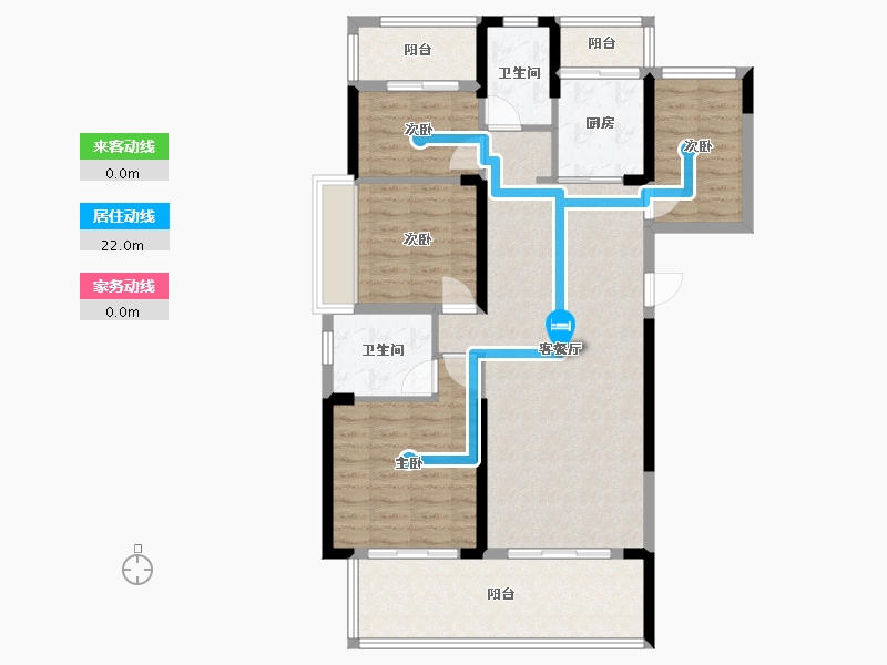 湖南省-衡阳市-武广新城-95.20-户型库-动静线