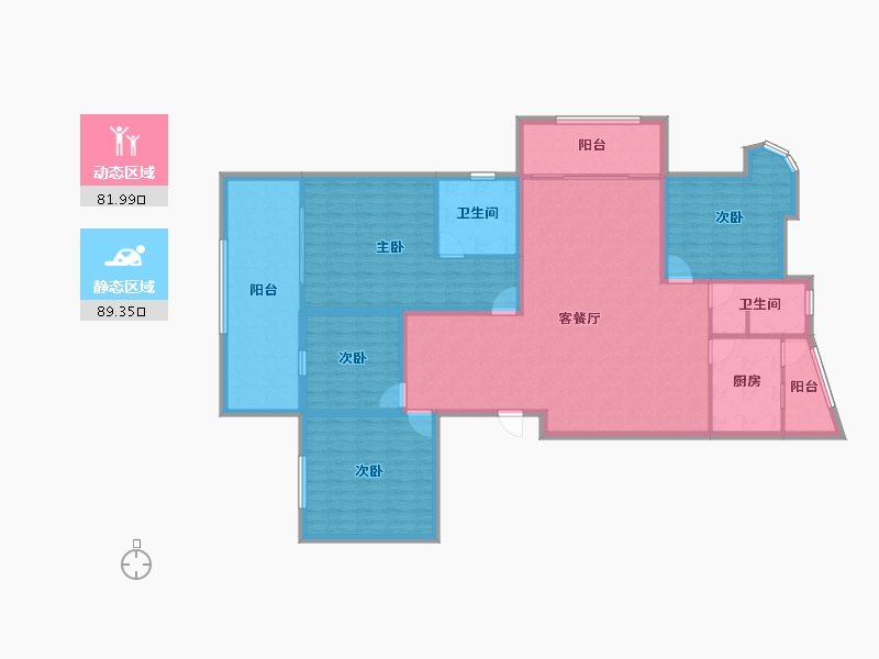 浙江省-杭州市-滨水名庭-155.69-户型库-动静分区