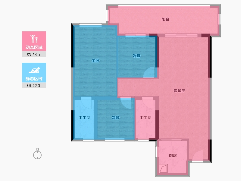 湖北省-十堰市-阳光华府-92.80-户型库-动静分区