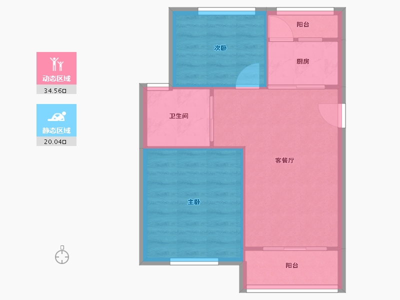 上海-上海市-君莲幸福苑-49.34-户型库-动静分区