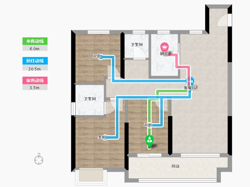 安徽省-淮南市-东悦府-93.03-户型库-动静线