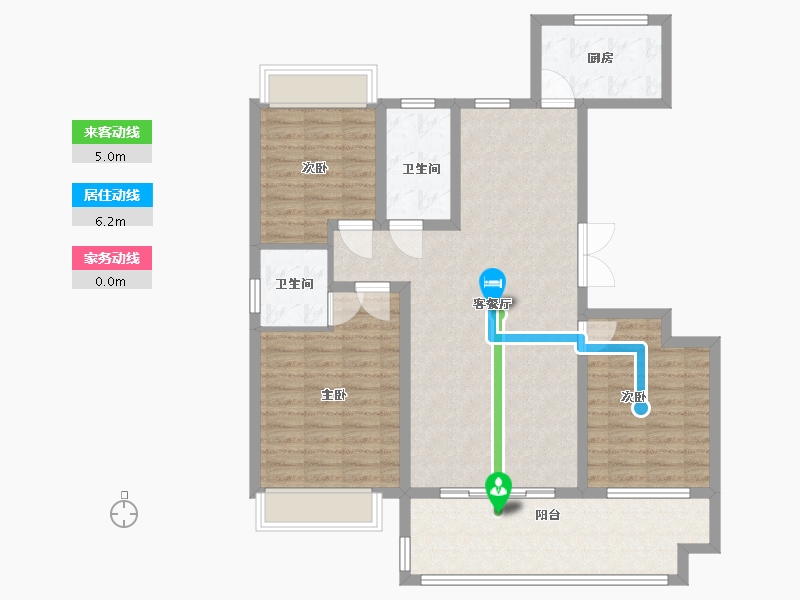 河南省-驻马店市-鼎泰万和府-106.30-户型库-动静线