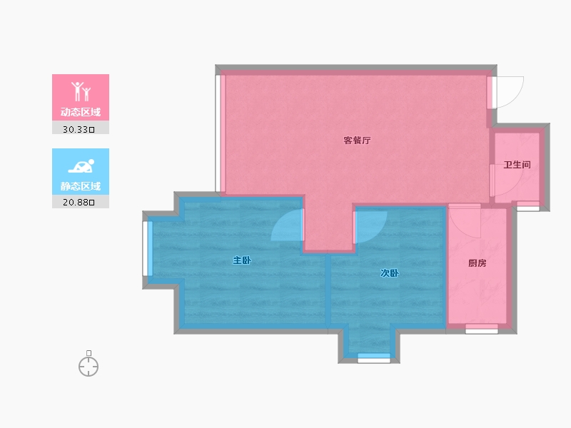 四川省-成都市-东城美地-47.20-户型库-动静分区