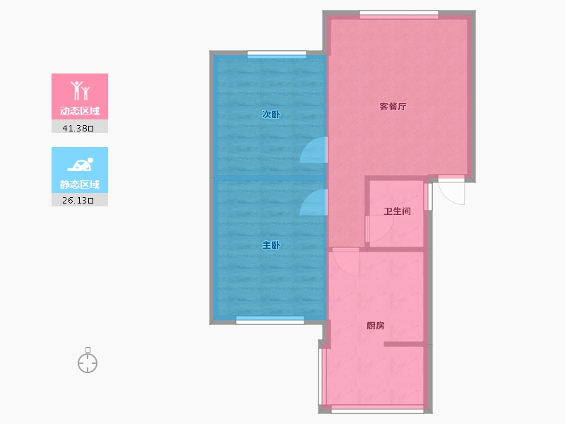 四川省-成都市-白莲小区-1号院-56.98-户型库-动静分区