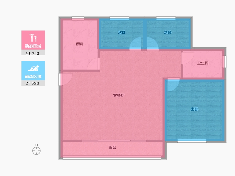 上海-上海市-景舒苑-79.90-户型库-动静分区