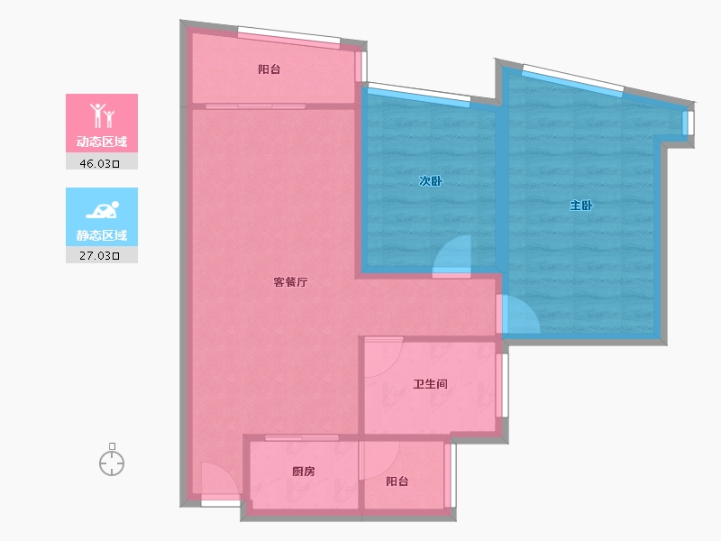 广东省-深圳市-金成时代家园-65.19-户型库-动静分区