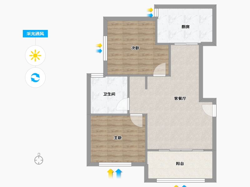 山东省-青岛市-天一镜台山-71.20-户型库-采光通风