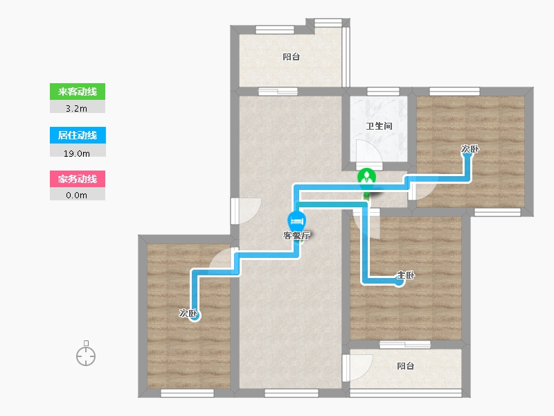 江西省-南昌市-麦园小区-93.00-户型库-动静线