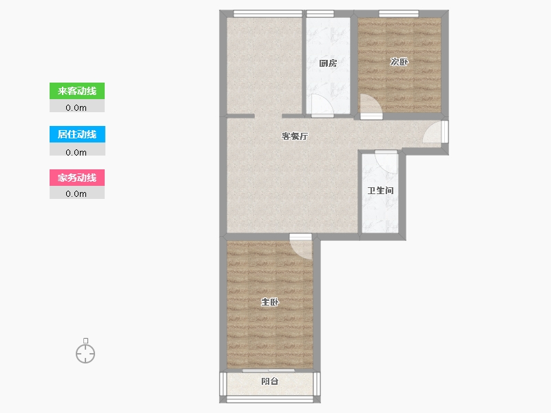 天津-天津市-金凤里(北辰)-67.48-户型库-动静线