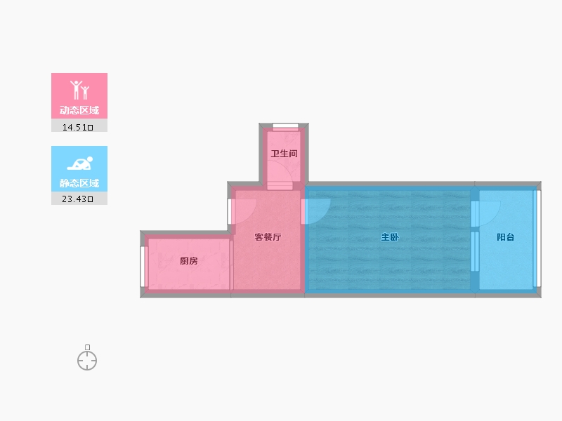 北京-北京市-胡家园-35.00-户型库-动静分区