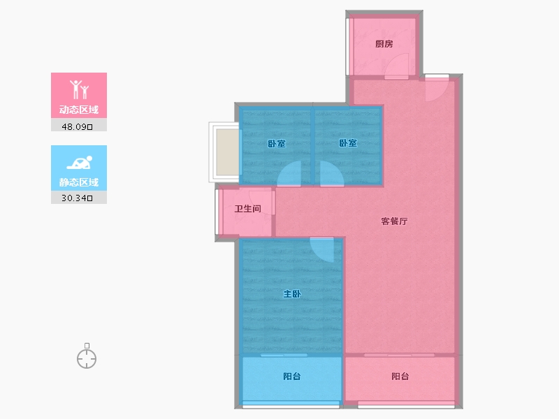 广东省-深圳市-平吉上苑-71.21-户型库-动静分区