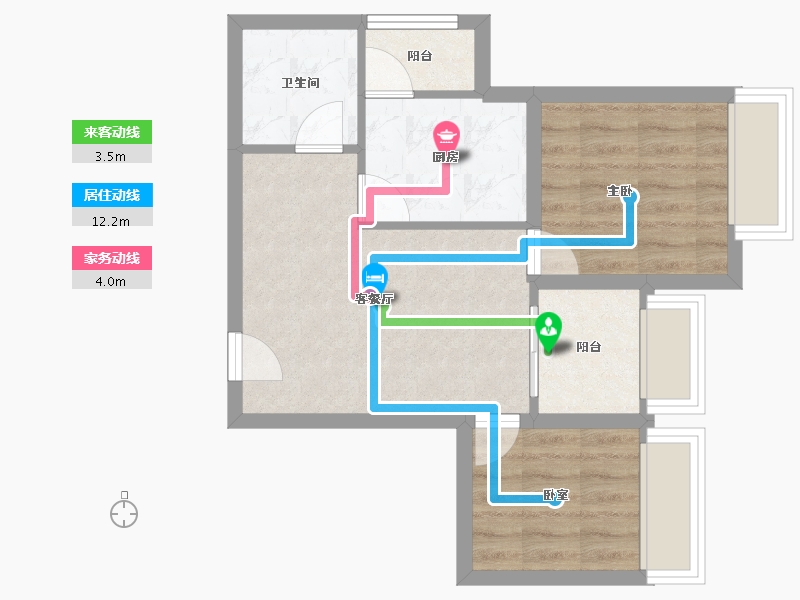 四川省-成都市-温哥华南苑-47.80-户型库-动静线